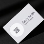 Gray simple style business card template